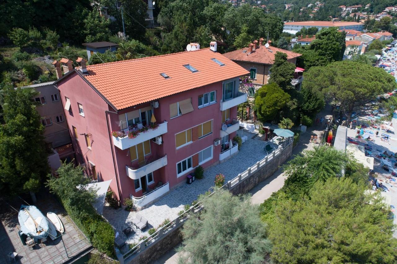 Beachfront Apartment Rosa Del Mar Jardin Mošćenička Draga Exteriér fotografie